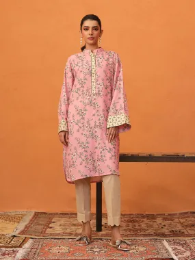 1pc - Stitched Basic Printed Lawn Silk Shirt