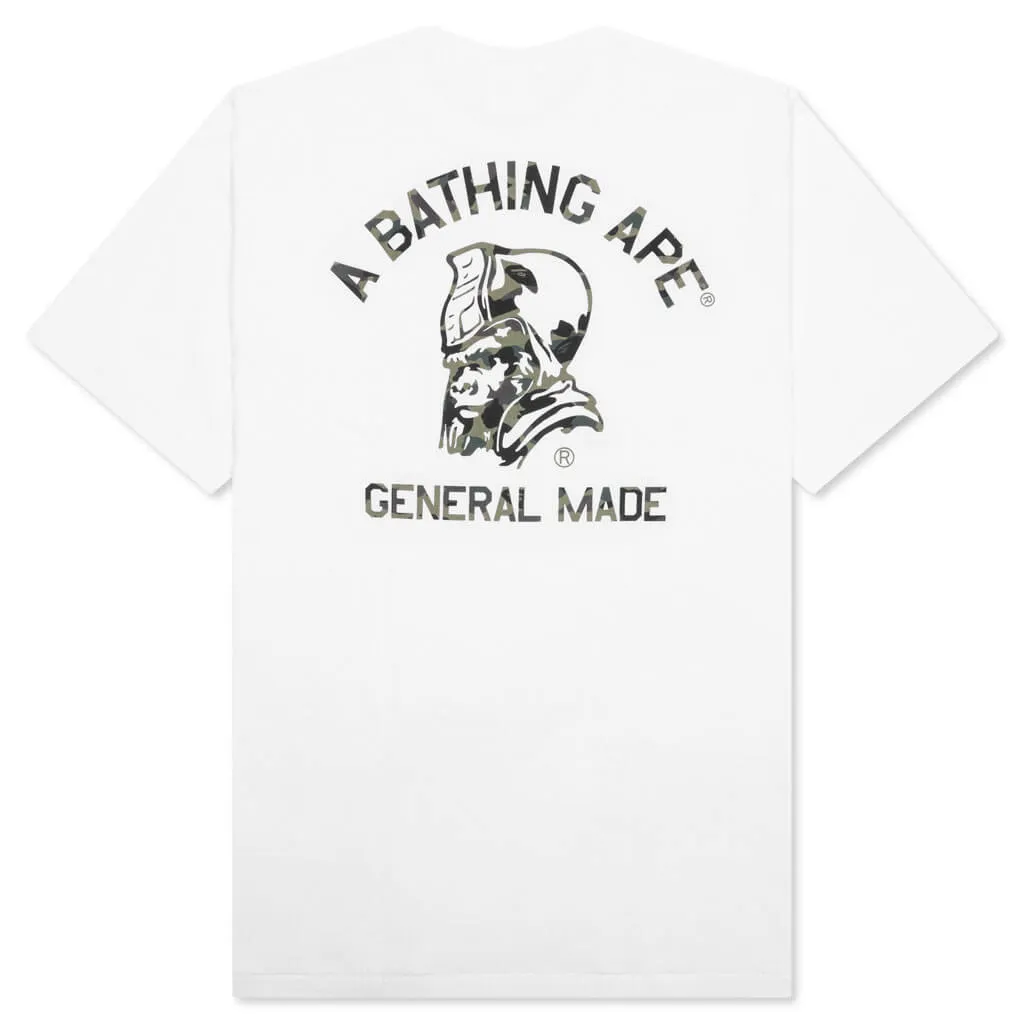 1st Camo General Made Tee - White/Green