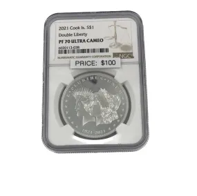 2021 Cook Islands Double Liberty - PF70 Ultra Cameo NGC