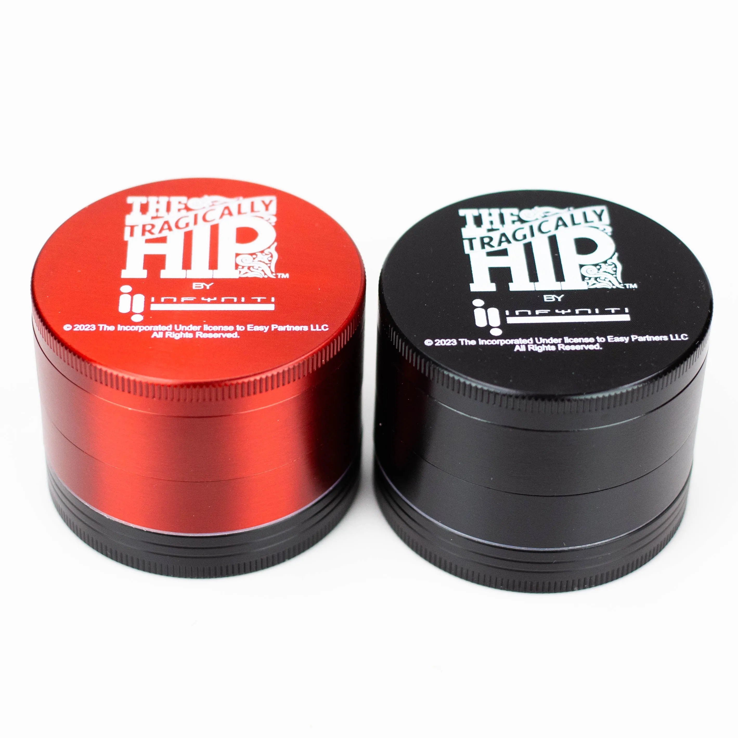 4 Parts Metal Red Grinder by Infyniti