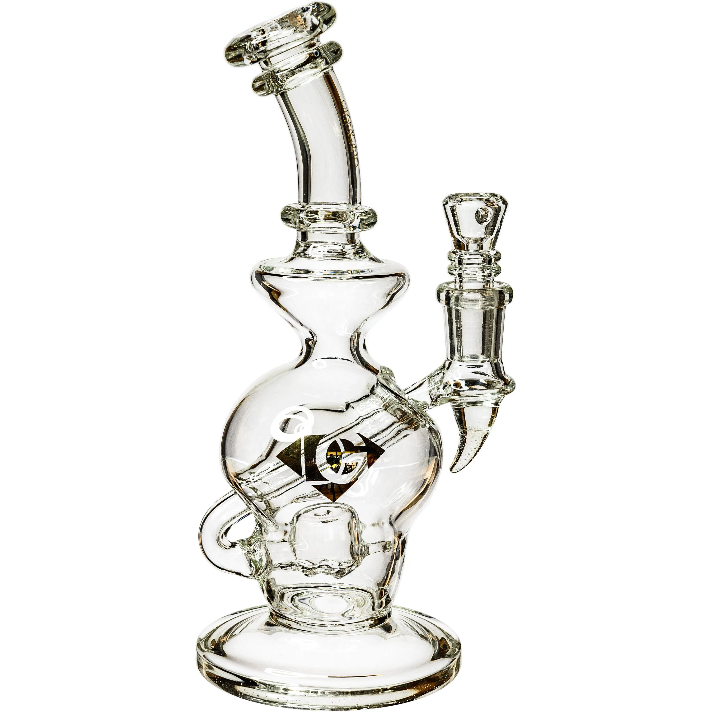 8 Bubble Recycler Rig, by Diamond Glass (free banger included)