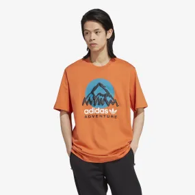 ADIDAS ADVENTURE MOUNTAIN FRONT TEE 'CRAFT ORANGE'