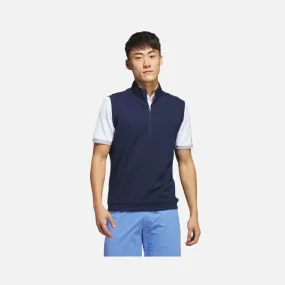 Adidas Elevated 1/4 Zip Pullover Men's Golf Vest - Collegiate Navy