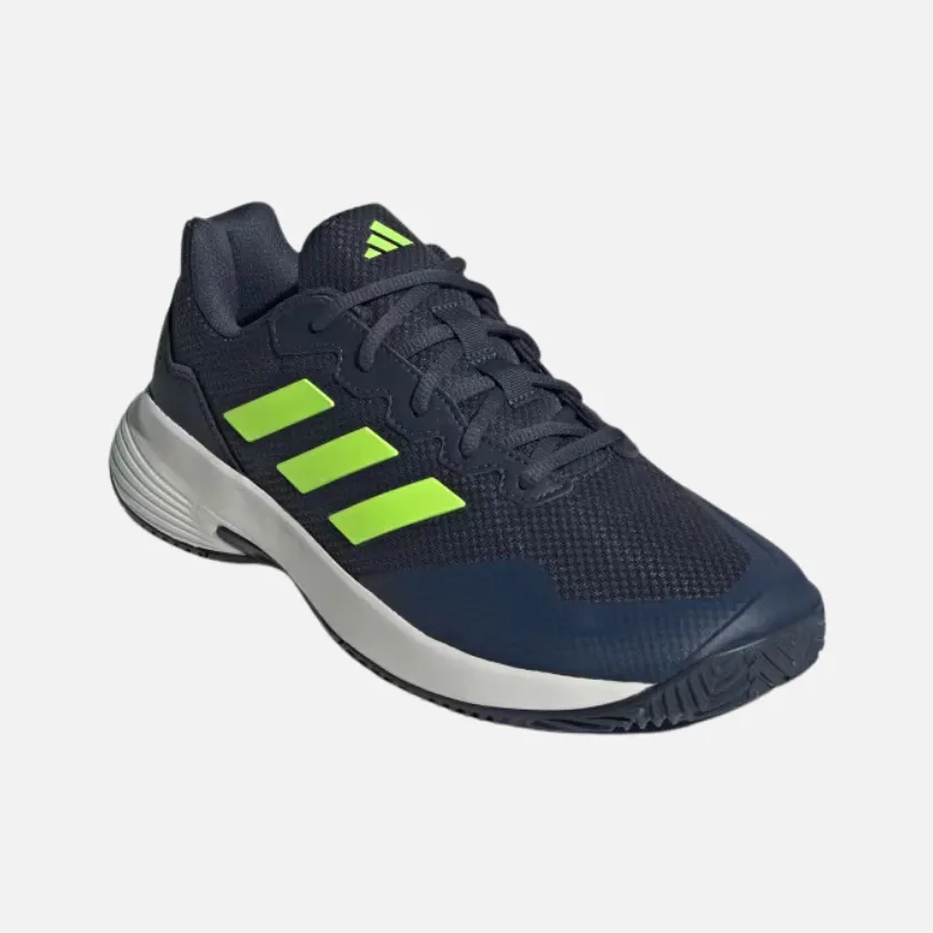 Adidas Gamecourt 2.0 Men's Tennis shoes - Shadow Navy S22/Lucid Lemon F23/Core White