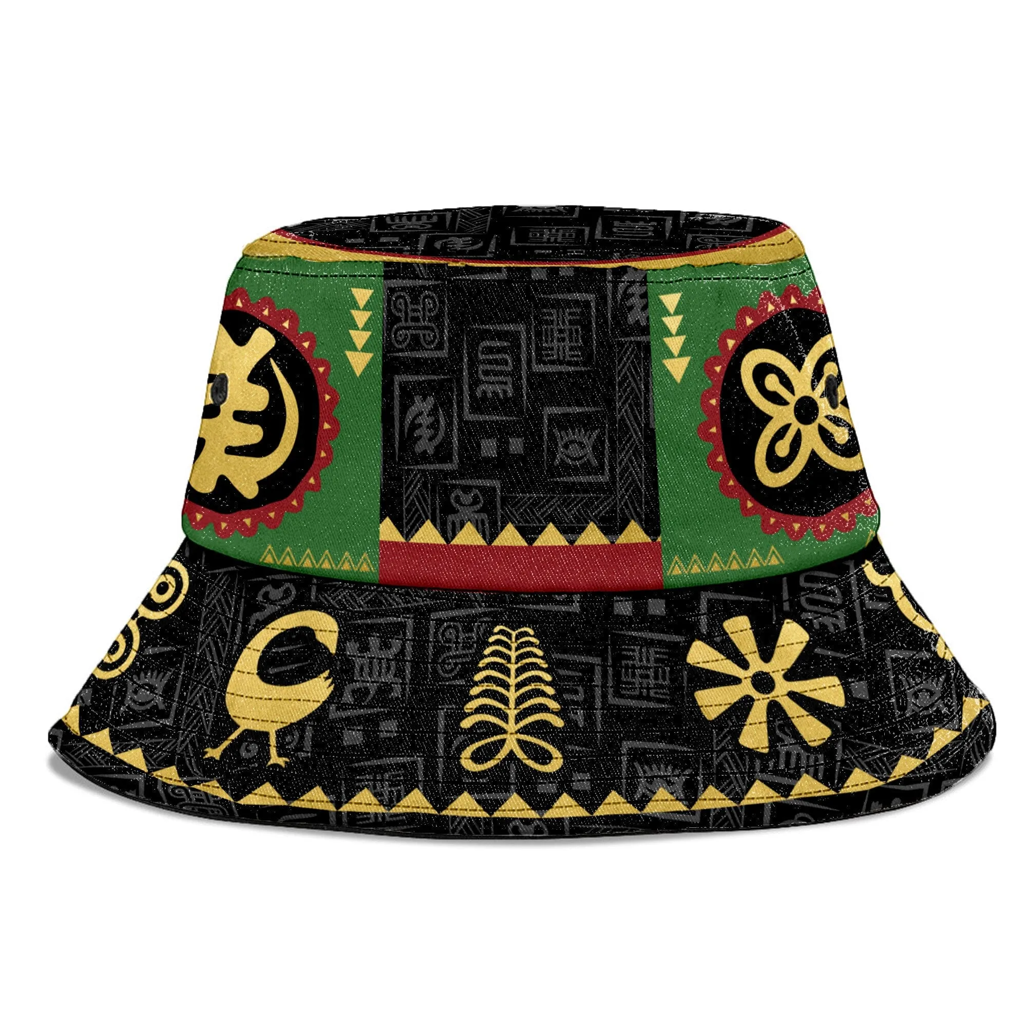 Adinkra Symbols Bucket Hat