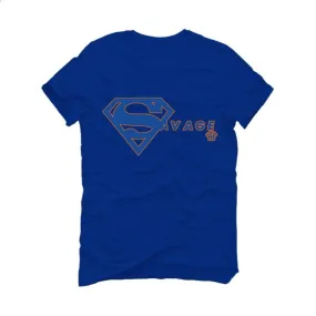 AIR JORDAN 3 “KNICKS” Royal Blue T-Shirt (SUPER SAVAGE)