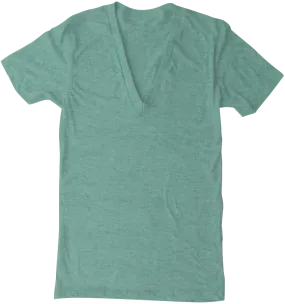 American Apparel TR456 Tri-Blend Deep V-Neck