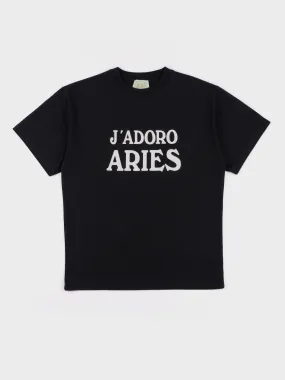 Aries J'adoro Aries SS T-Shirt - Black