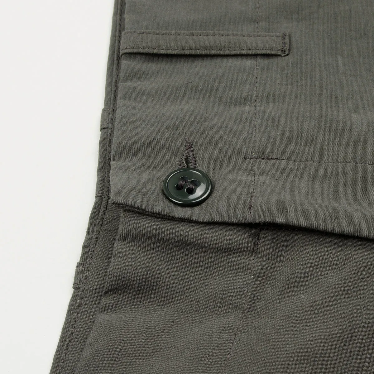 Arpenteur - Fox Cotton / Linen Poplin Trousers - Dark Grey