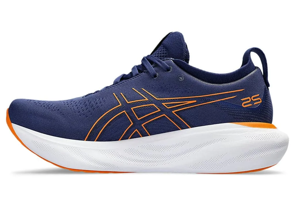 Asics Men's GEL-NIMBUS 25 - DEEP OCEAN/BRIGHT ORANGE