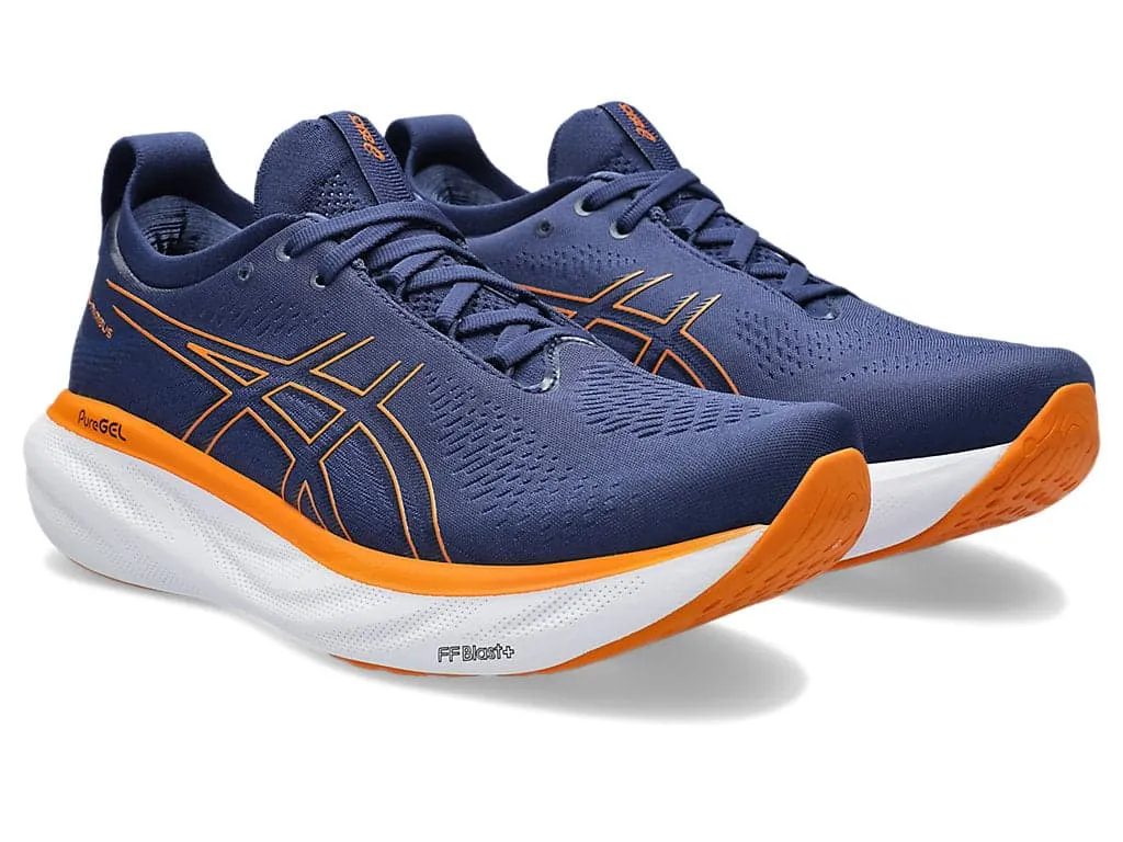 Asics Men's GEL-NIMBUS 25 - DEEP OCEAN/BRIGHT ORANGE