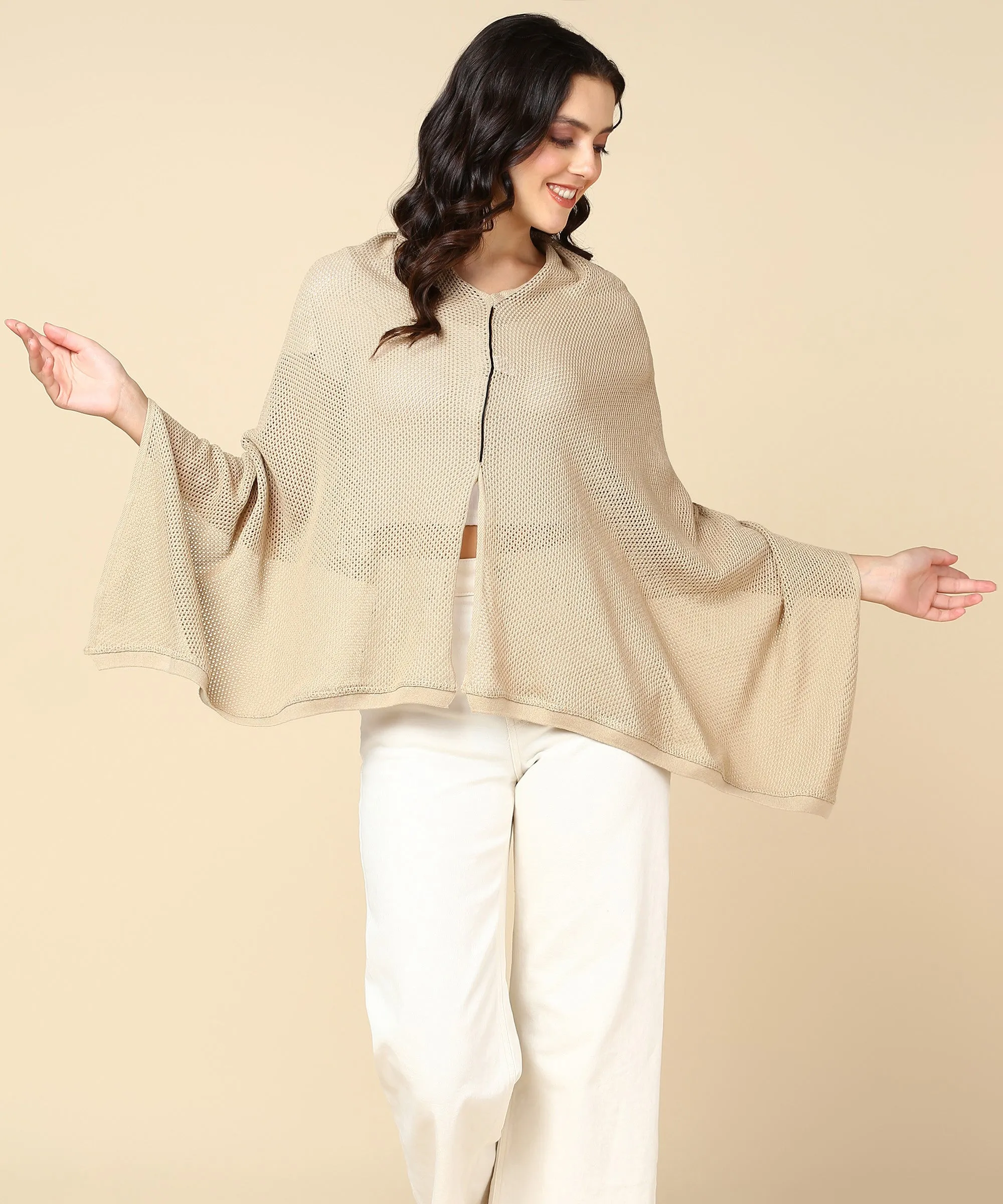 Beige Honeycomb Feeding & Nursing Cover