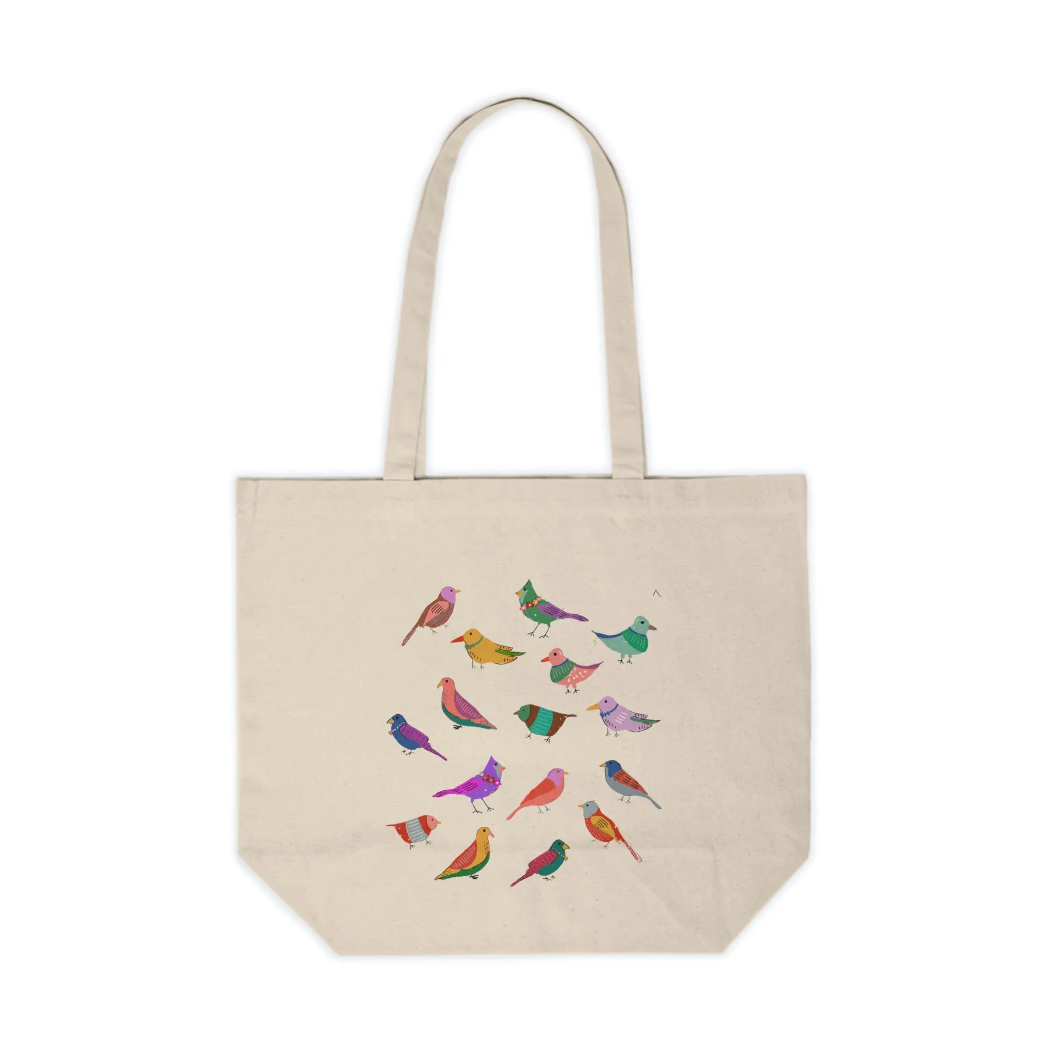 Bird Party Canvas Tote