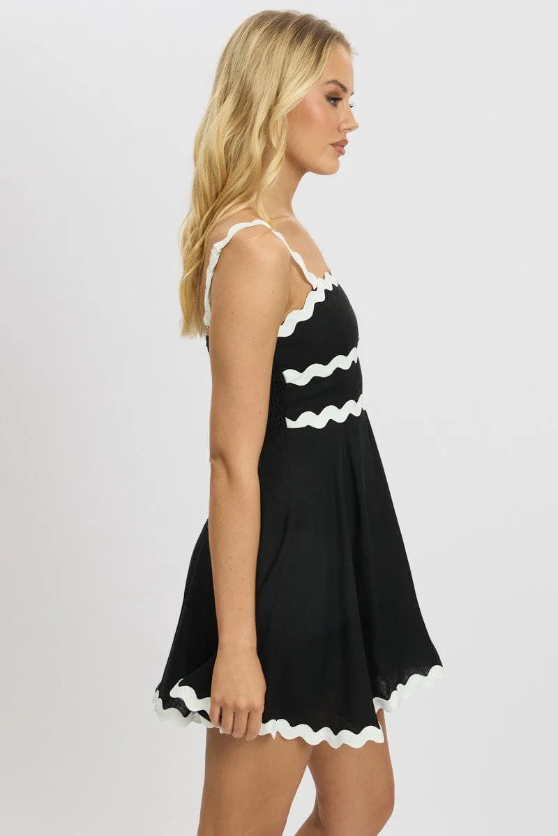 Black Fit And Flare Dress Ric Rac Mini