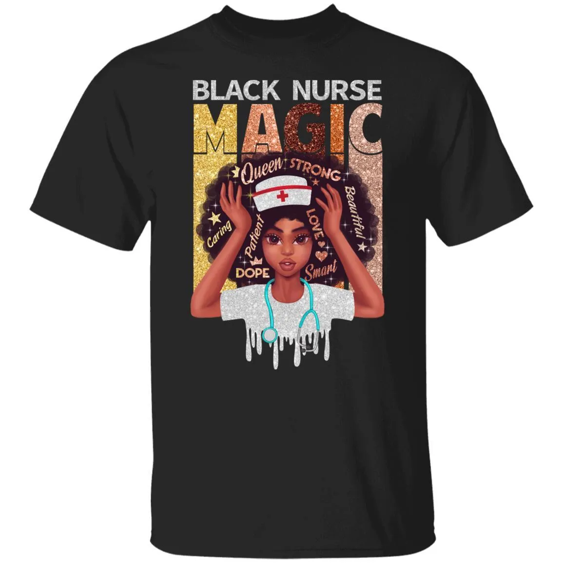 Black Nurse Magic T-shirt