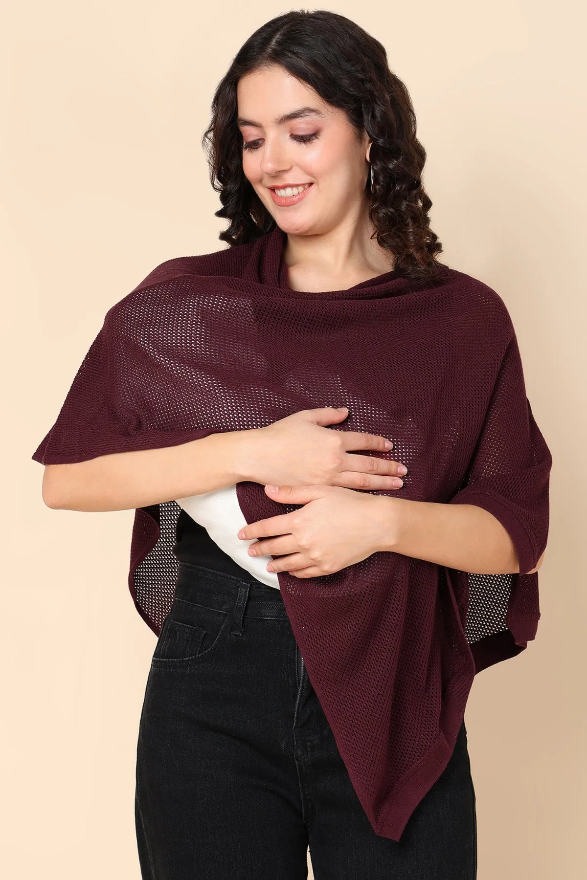 Blossom Red Honeycomb Feeding & Nursing Cover