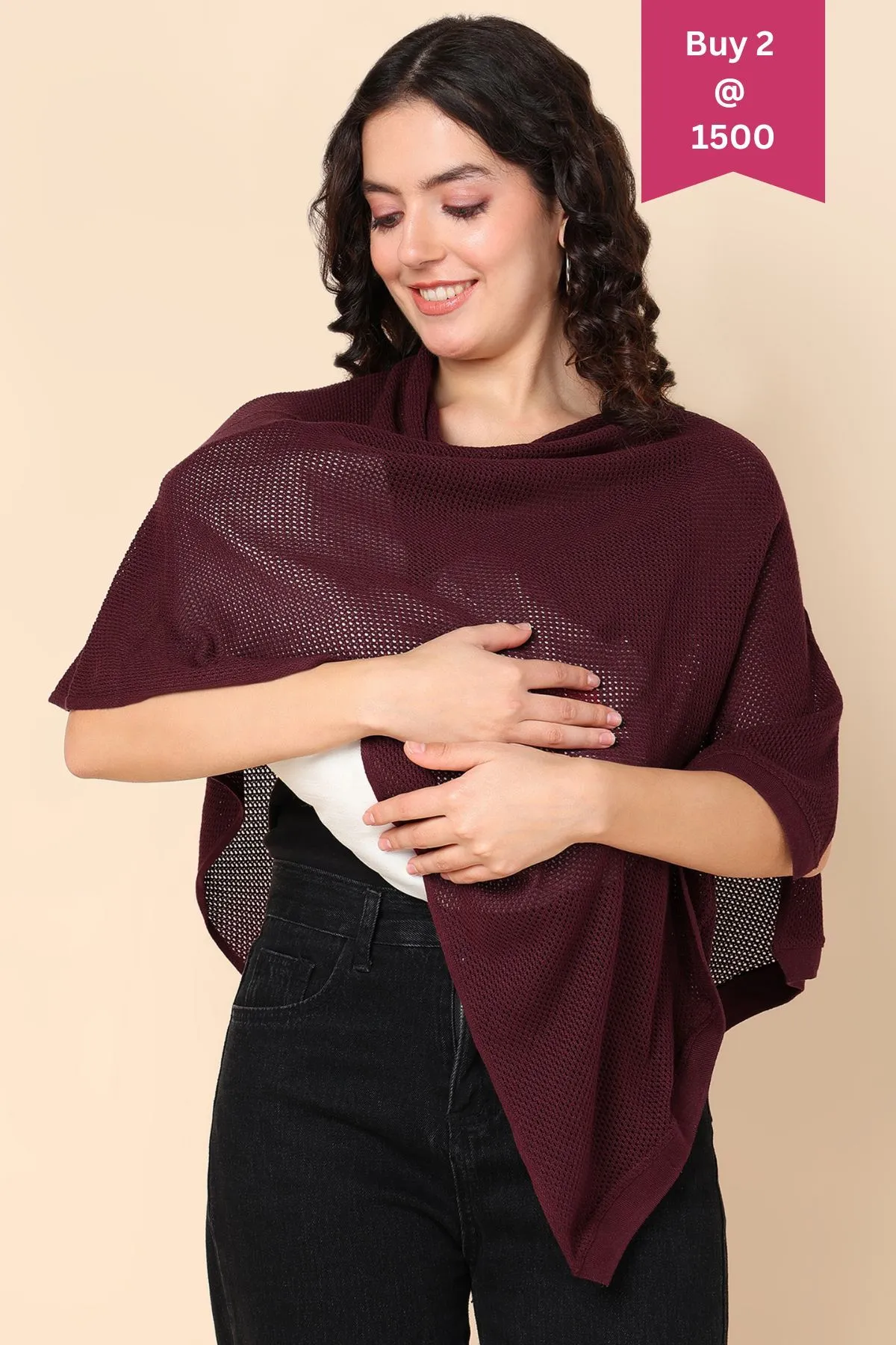 Blossom Red Honeycomb Feeding & Nursing Cover