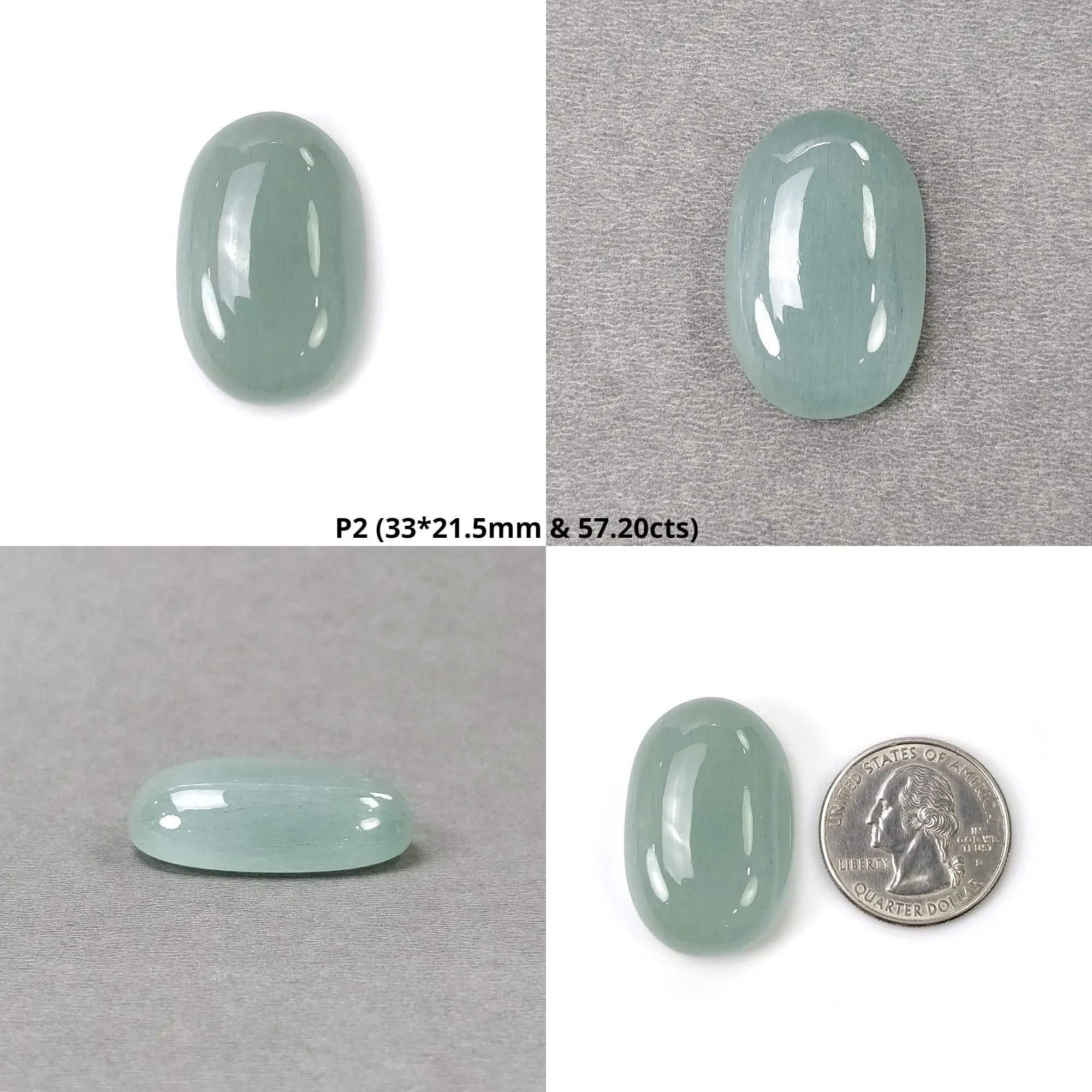 BLUE AQUAMARINE Gemstone Cabochon : Natural Untreated Aquamarine Oval Shape Cabochon