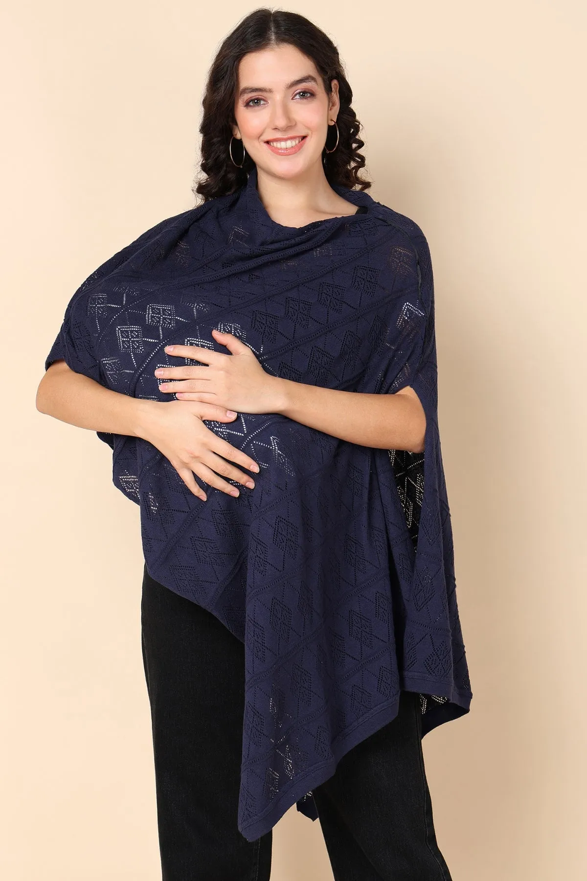 Blue Diamond Designed Feeding & Nursing Cover