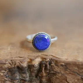 Blue Lapis Lazuli Ring - Silversmith Ring - Lapis Silver Ring - Sterling Silver