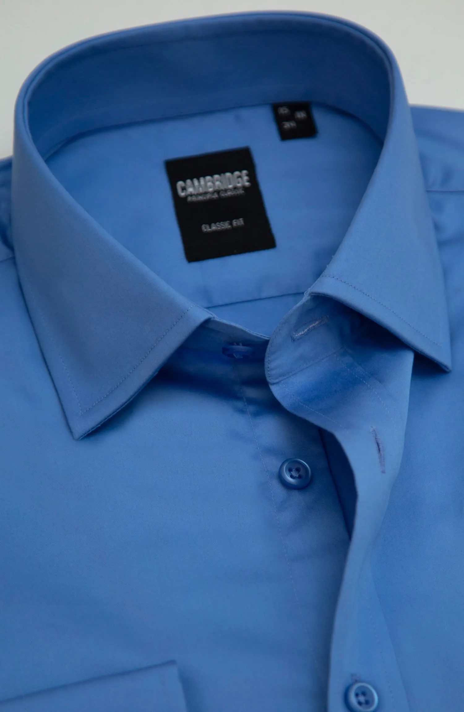 Blue Plain Formal Shirt