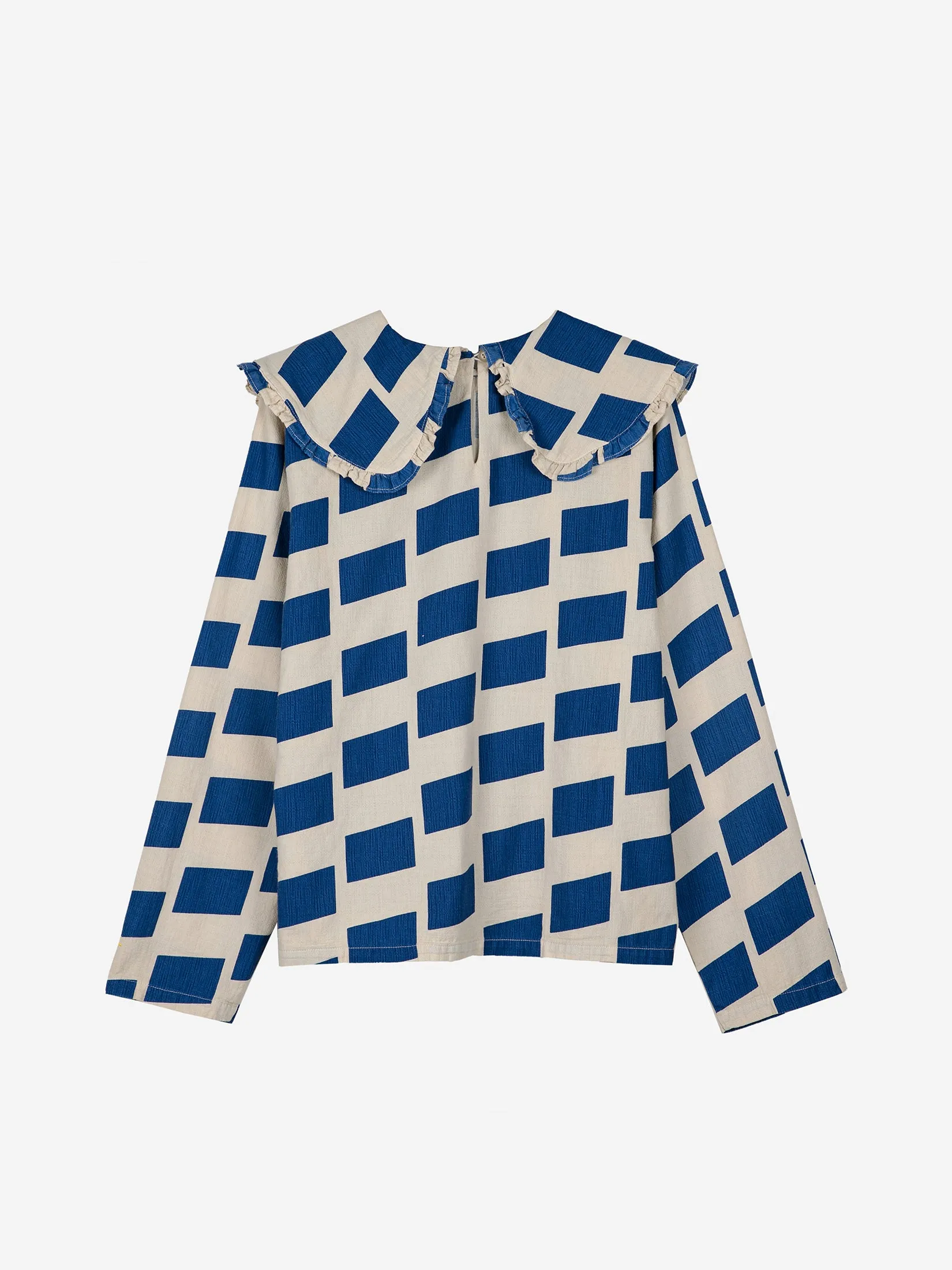 Bobo Choses WOMAN | Wide-collared check shirt