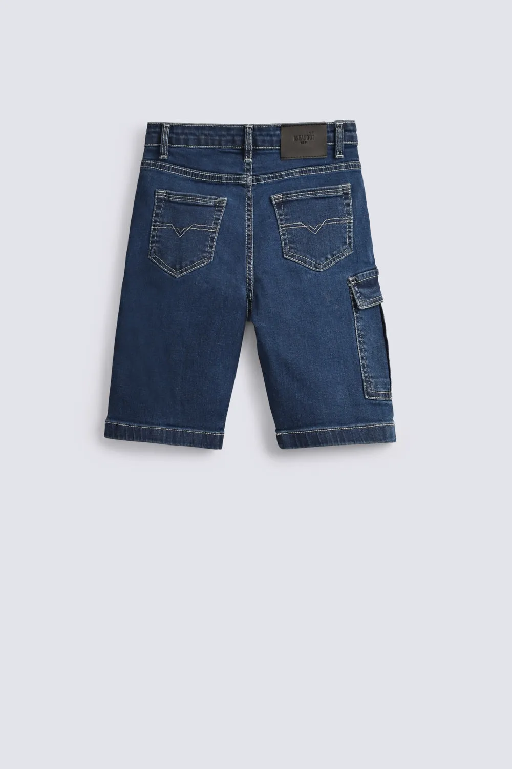 BOYS CARGO DENIM SHORTS