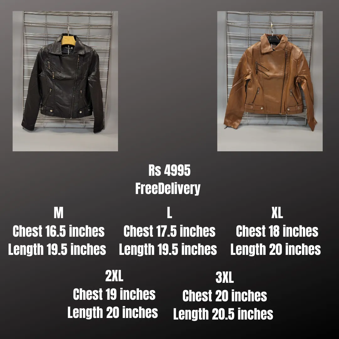 Brown Leather Slim Fit Jacket