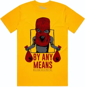 BY ANY MEANS : Gold Sneaker Tees Shirt