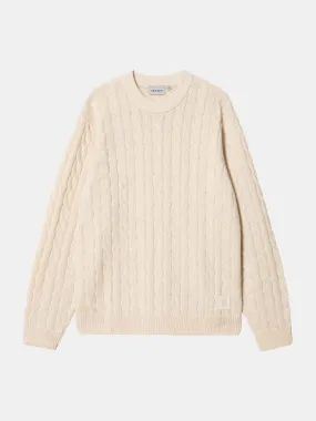 Carhartt Cambell Lambswool Sweater - Salt