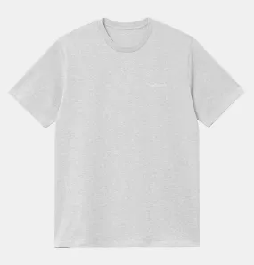 Carhartt WIP Script Embroidery T-Shirt in Ash Heather