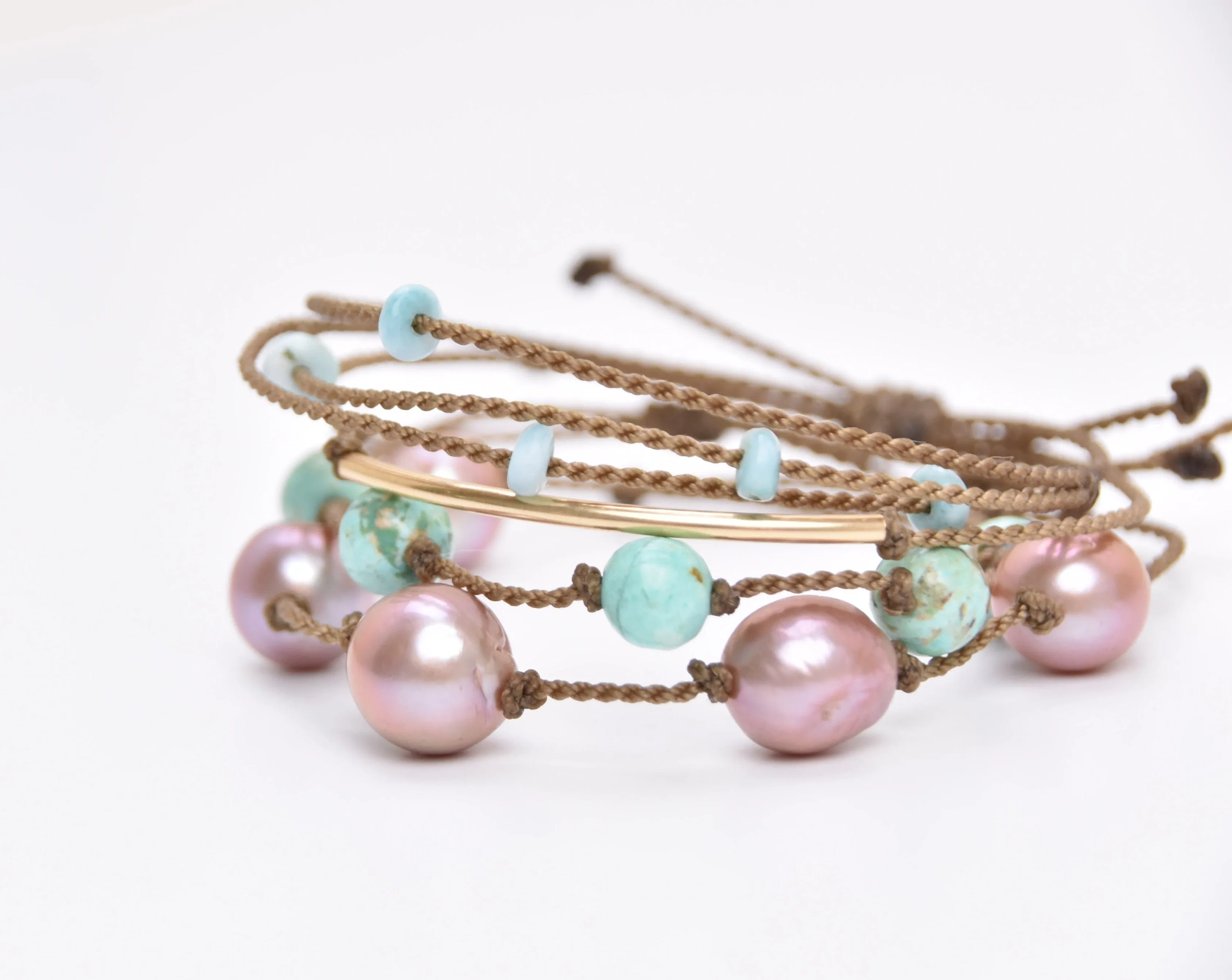 Catching Snowflakes - Bracelet Stack (15% off)