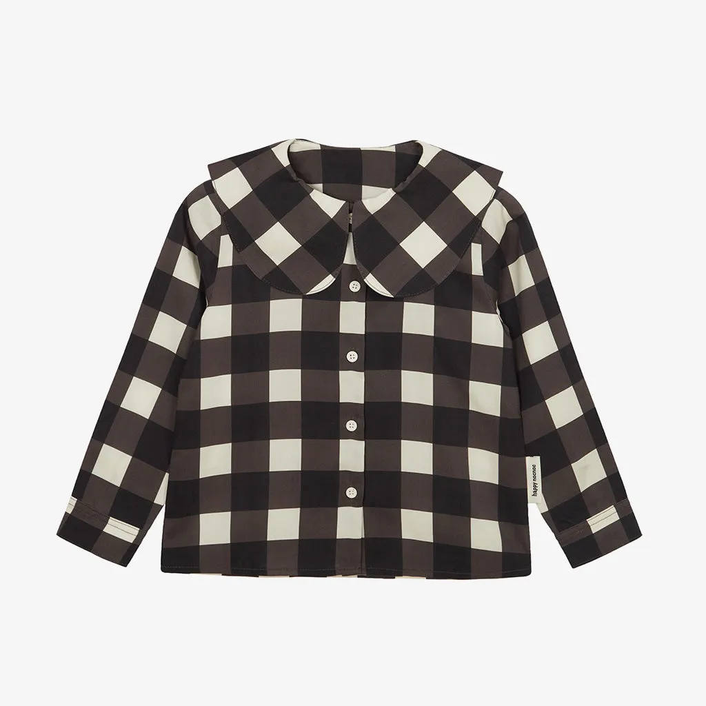 Chequered Doll Collar Shirt