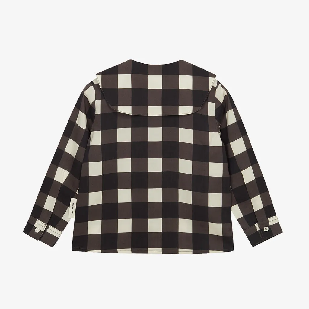 Chequered Doll Collar Shirt