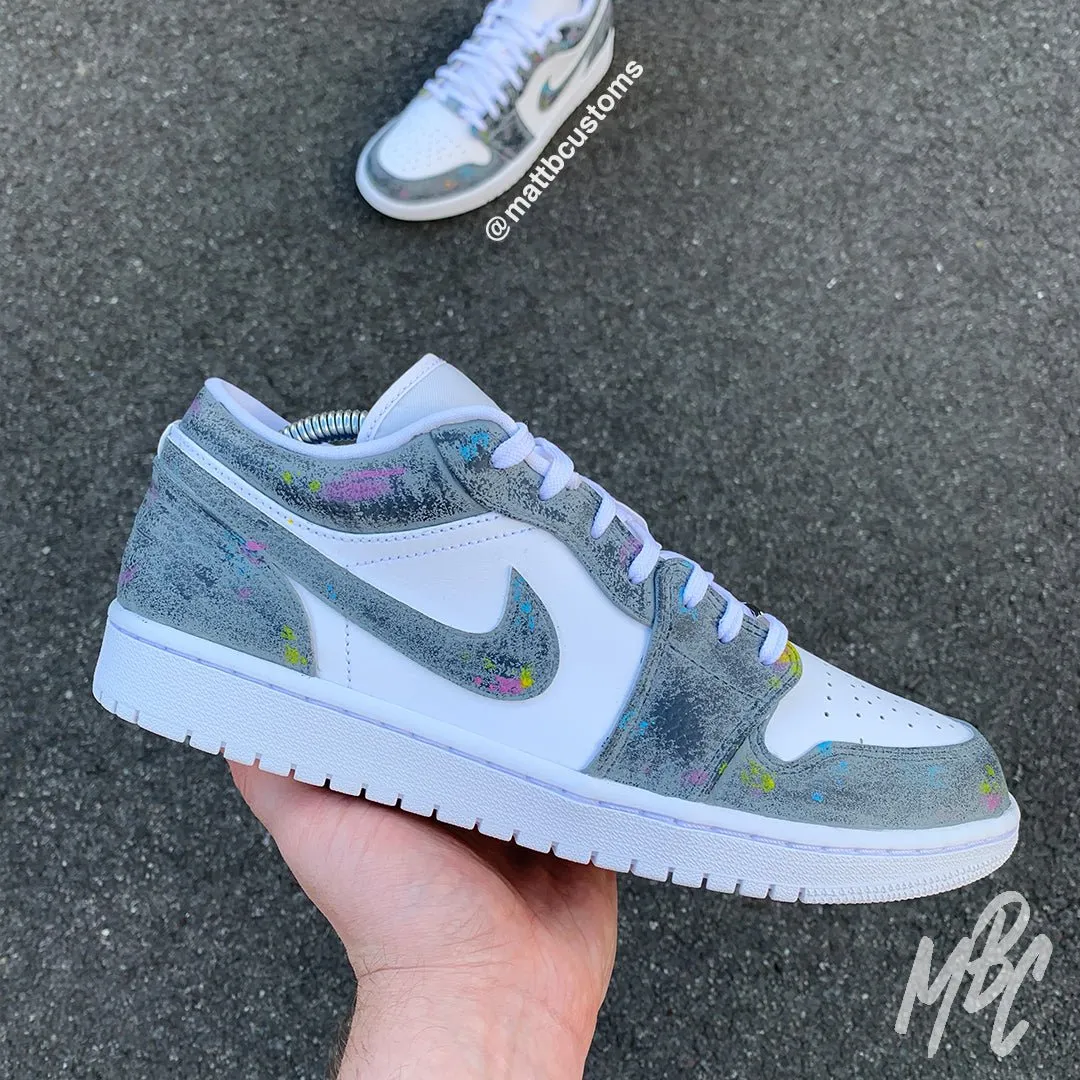 Concrete - Jordan 1 Low Custom