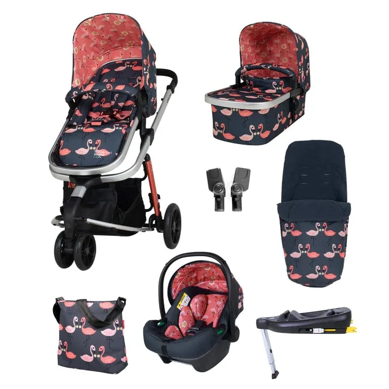 Cosatto Giggle 3in1 I-Size Everything Bundle (Tote) - Pretty Flamingo