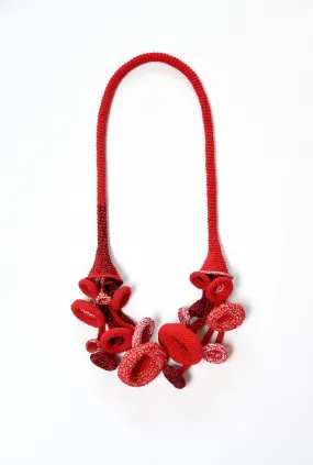 Cotton and Aluminum Necklace