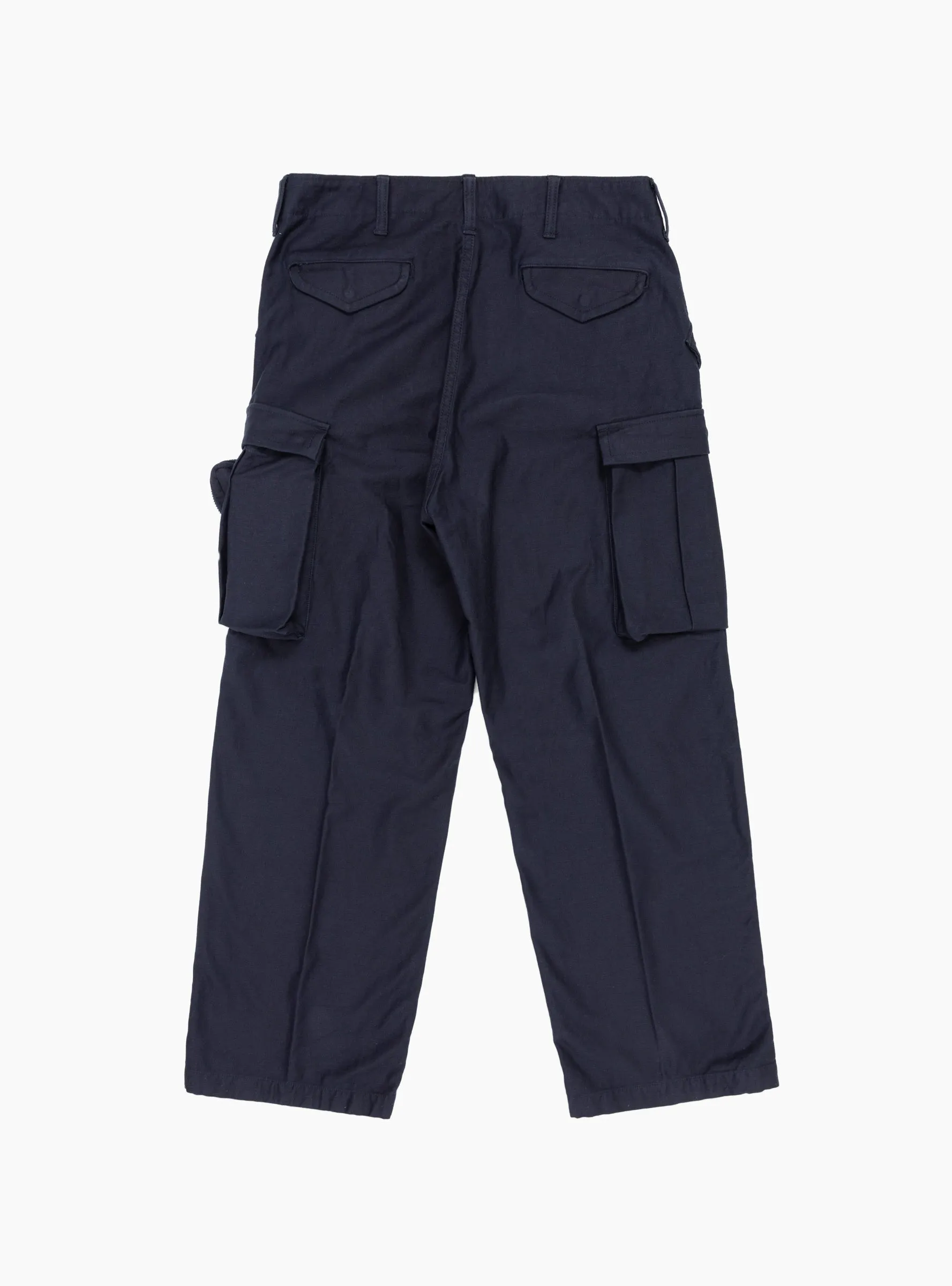 Cotton Cargo Trousers Navy