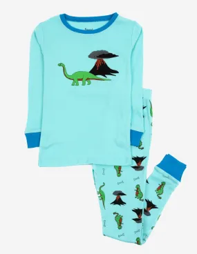 Cotton Dino Print Pajamas