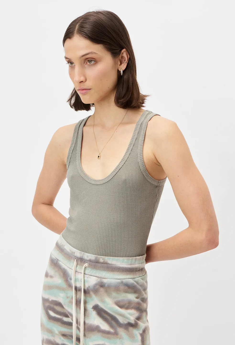 Cotton Rib Tank / Brush