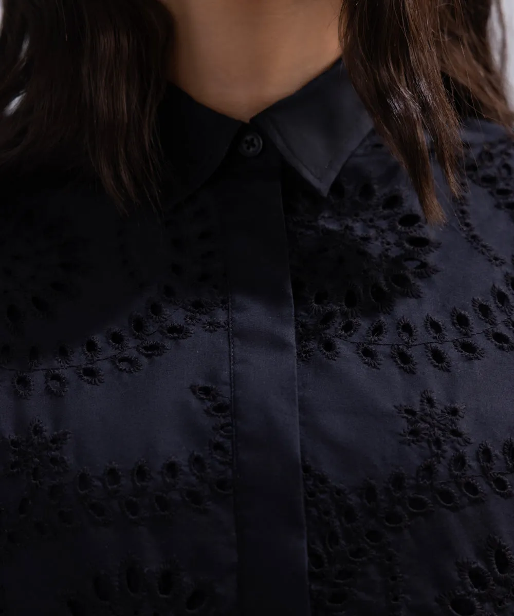 Cotton Shirt With Embroidery