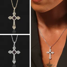 Cross Pendant for Women with Nano Bible