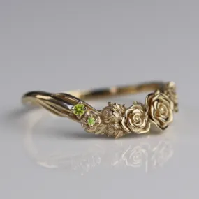 Custom Gold Rose Band  965.00