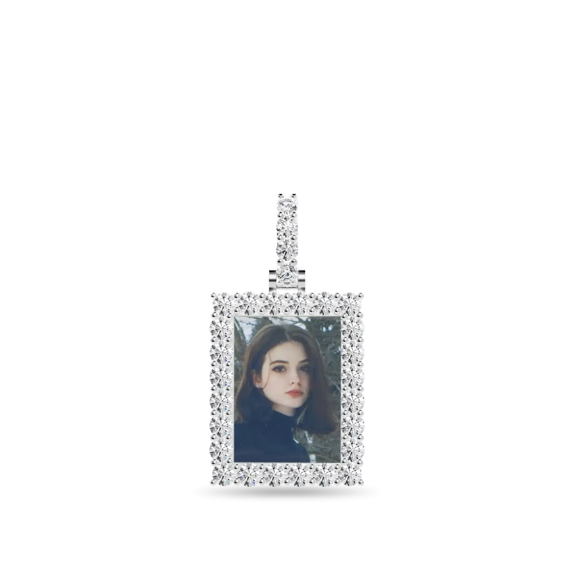 Custom Rectangle Photo Pendant