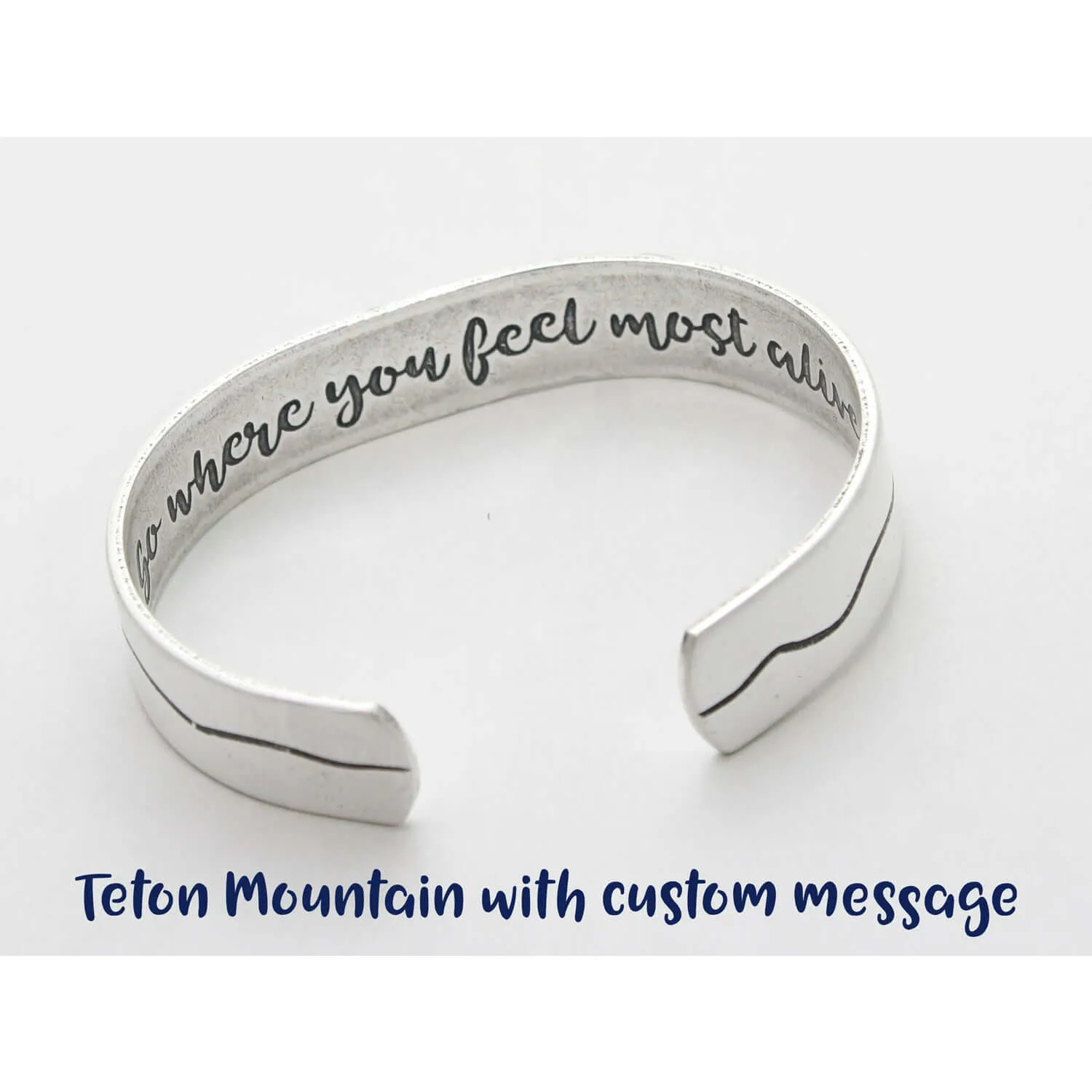 Custom Tetons Cuff Bracelet