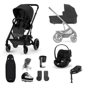 Cybex Balios S Lux Luxury Cloud G Bundle - Moon Black