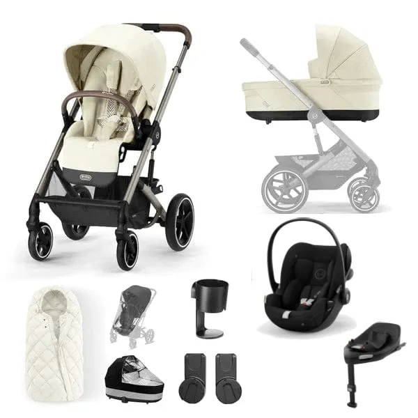 Cybex Balios S Lux Luxury Cloud G Bundle - Taupe / Seashell Beige