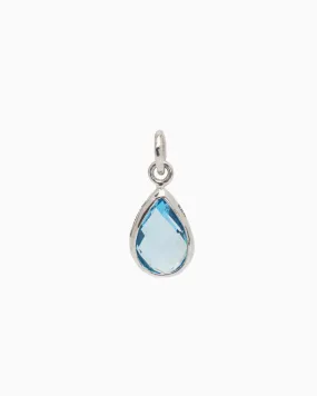 Dewdrop Stone Pendant - Hampton Blue Topaz