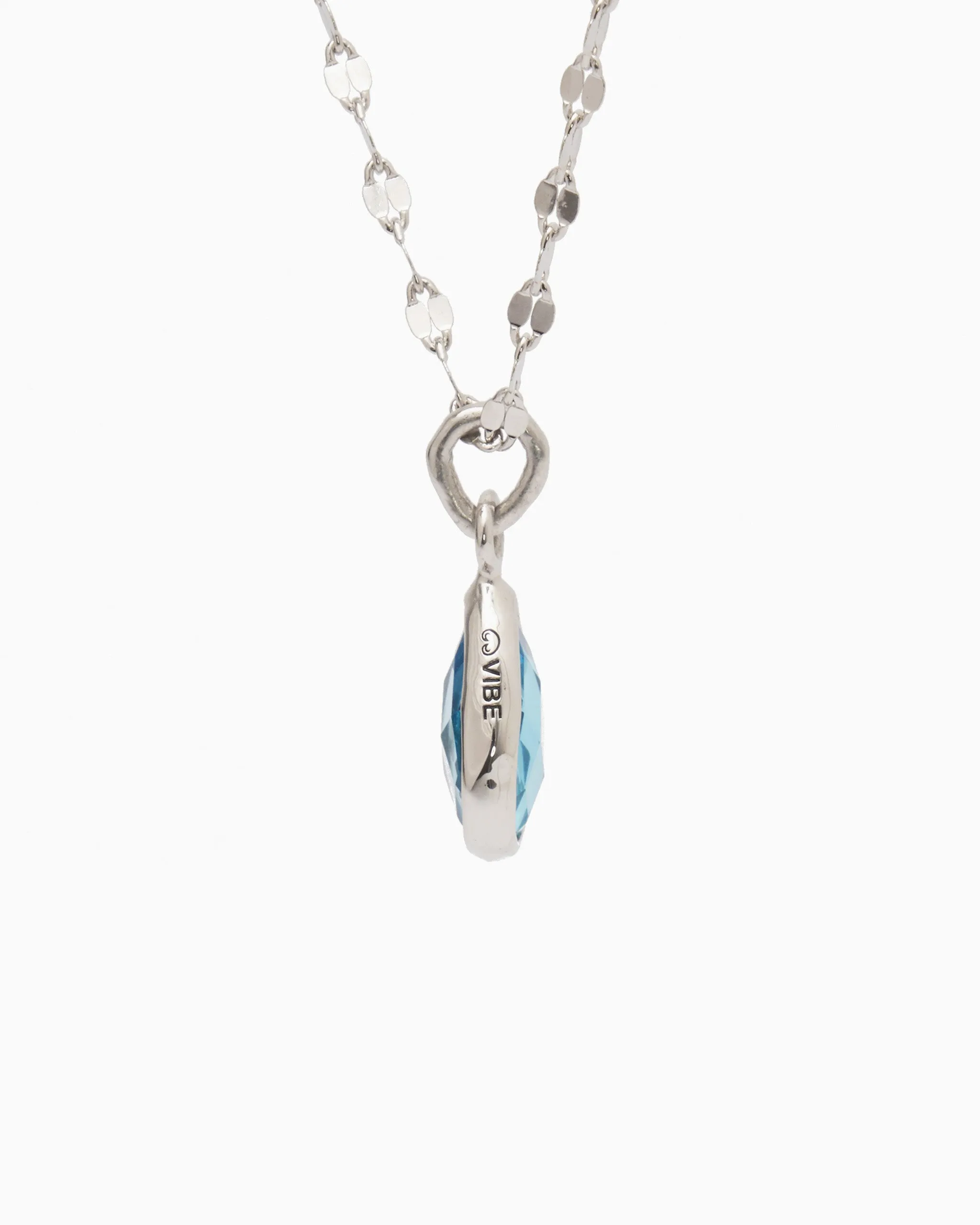 Dewdrop Stone Pendant - Hampton Blue Topaz