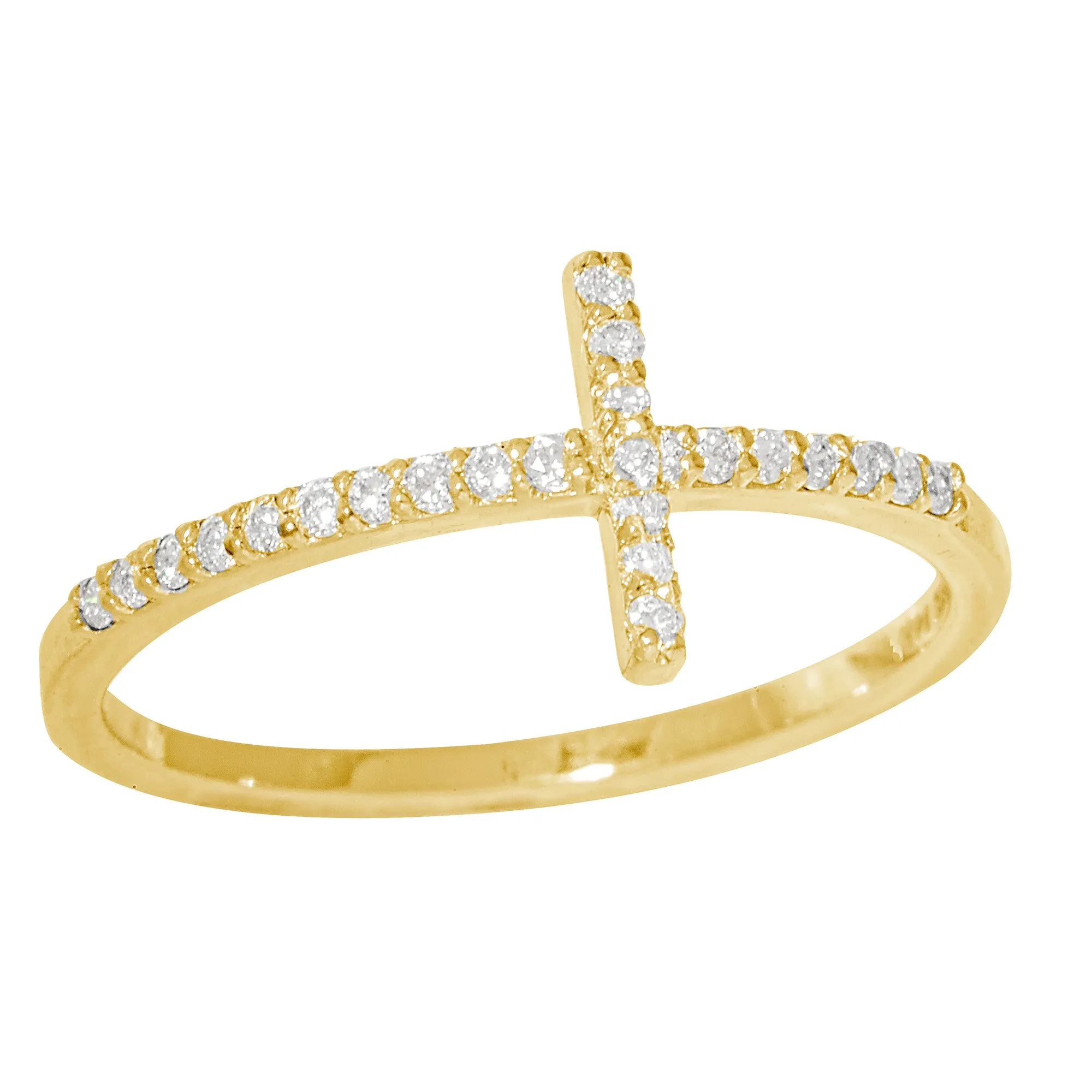 DIAMOND CROSS RING